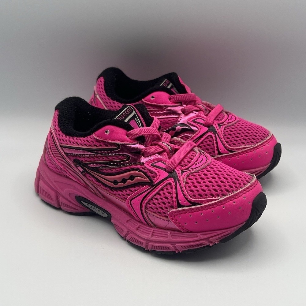 Saucony Ride Millennium Hot Pink Y2K Slip On Runner - Kids Toddler Size 9 USED